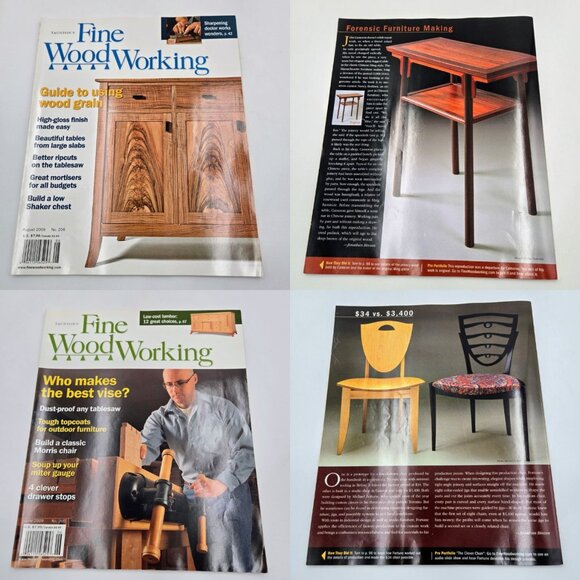 Tauton’s Fine Woodworking Magazine Lot February April June August October Decemb - Picture 14 of 14
